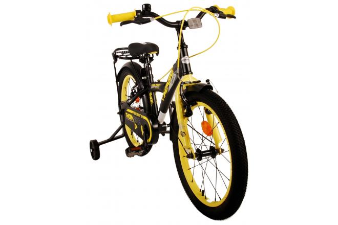 Volare Thombike Rower dziecięcy - Chłopcy - 18 cali - Black Yellow - Dwa hamulce ręczne