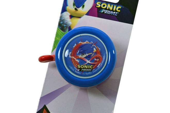 Dzwonek rowerowy Sonic Prime - chłopcy - niebiesko-czerwony