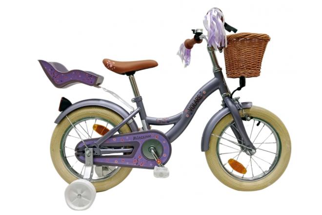 Volare Blossom Kinderfiets - Meisjes - 14 inch - Paars