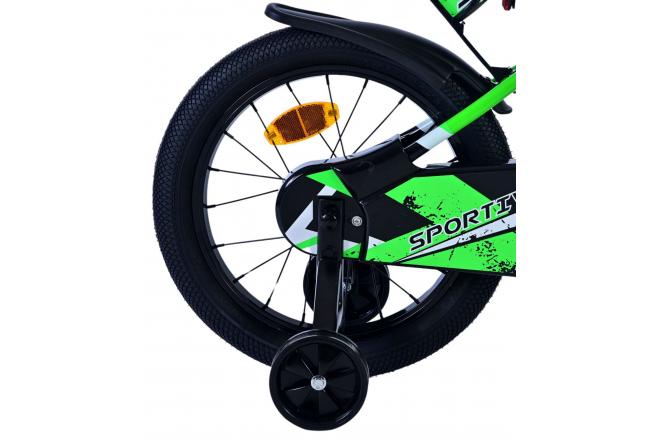 Volare Sportivo Kinderfiets - Jongens - 16 inch - Groen Zwart