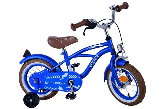 Volare Blue Cruiser Kinderfiets - Jongens - 12 inch - Blauw - 95% afgemonteerd