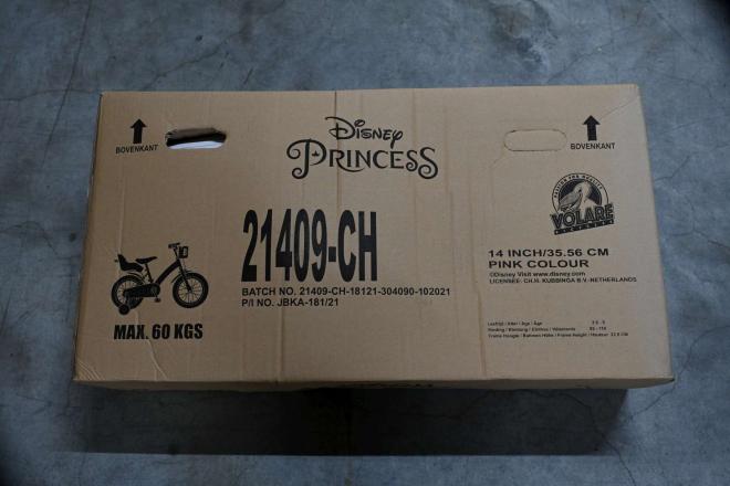 Rower dziecięcy Disney Princess - dziewczęcy - 14 cali - różowy