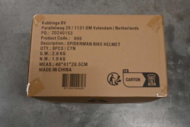 Kask rowerowy Marvel Spiderman - Niebieski czerwony - 51 - 55 cm