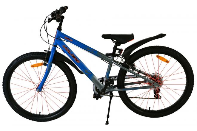 Volare Rocky Kinderfiets - 24 inch - Grijs - Shimano Nexus 3 versnellingen - 95% afgemonteerd